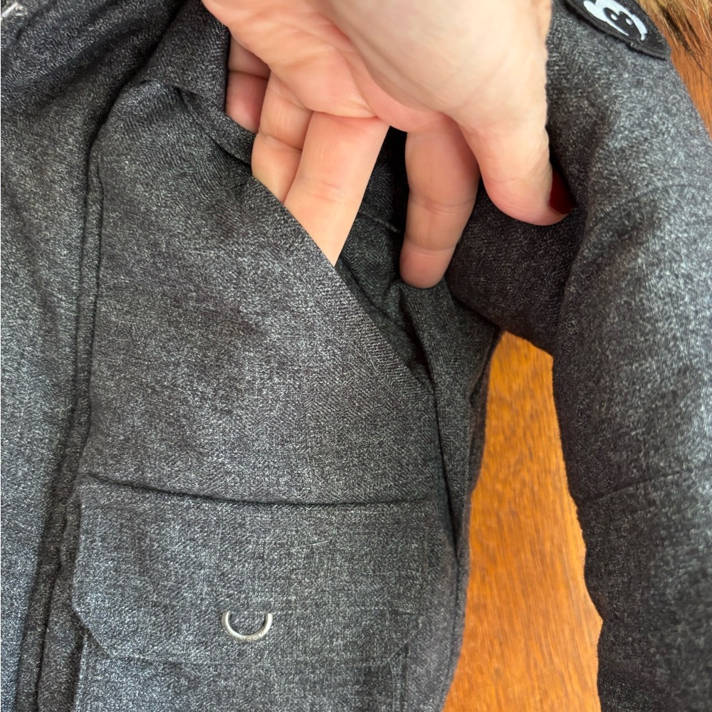 Appaman dark grey Jacket with Cream Lining size 2T preowned - Picture 6 of 13